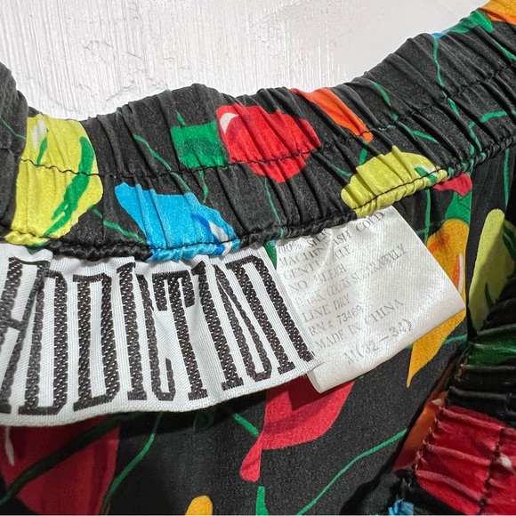 Vintage silk short unisex Addiction multicolor :Box X: - Picture 7 of 7